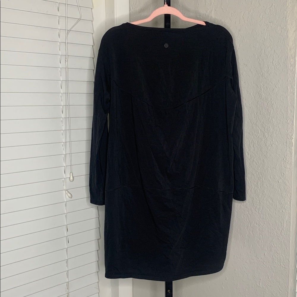 Lululemon athletica back in action long sleeve crew neck dress 12 - Picture 5 of 8